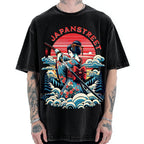 Japanese Print Vintage Washed T-shirt