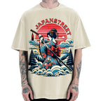 Japanese Print Vintage Washed T-shirt