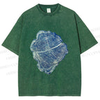 Unisex Annual Rings Printed Washed Tee
