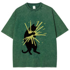 Cat Holding Light Washed T-Shirt