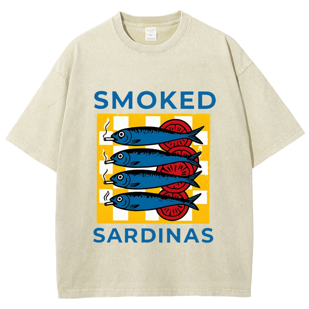Smoked Sprats Ocean Washed T-Shirt