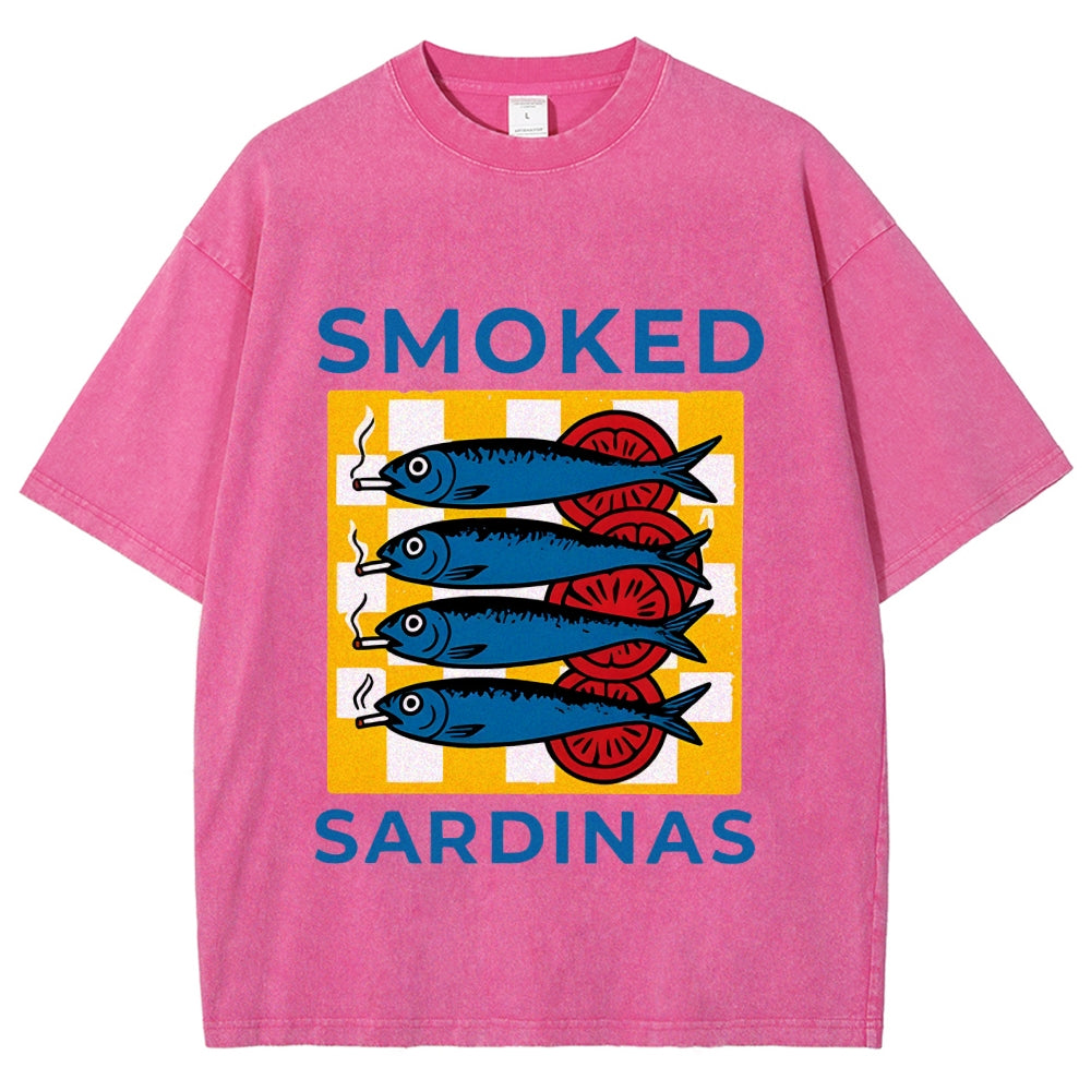 Smoked Sprats Ocean Washed T-Shirt