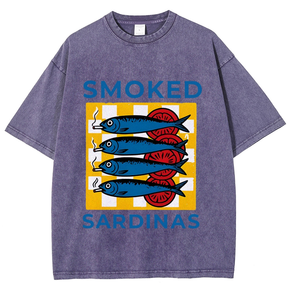 Smoked Sprats Ocean Washed T-Shirt