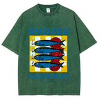 Smoked Sprats Ocean Washed T-Shirt