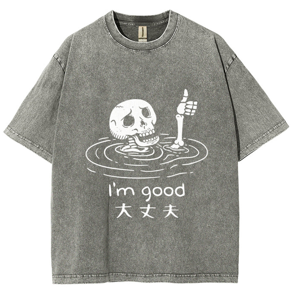 Drowned Skeleton Washed T-Shirt