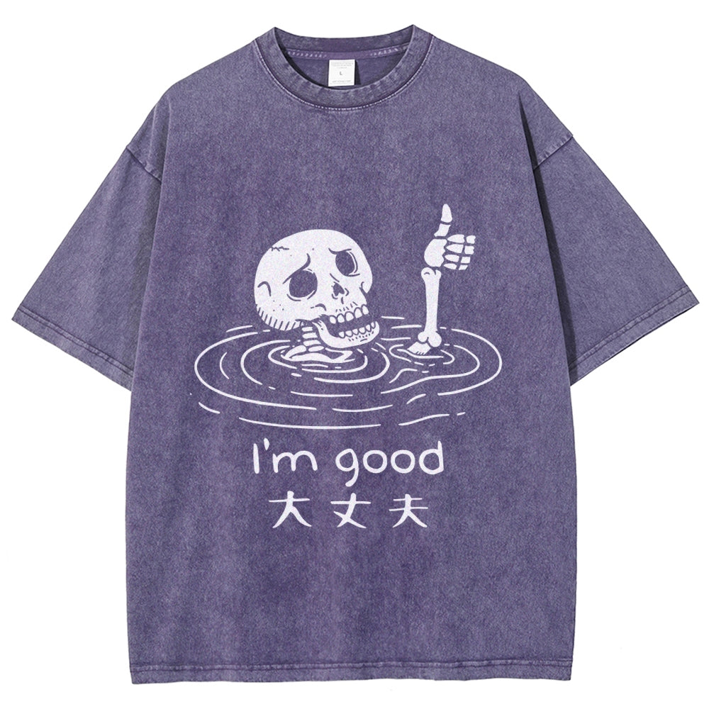 Drowned Skeleton Washed T-Shirt