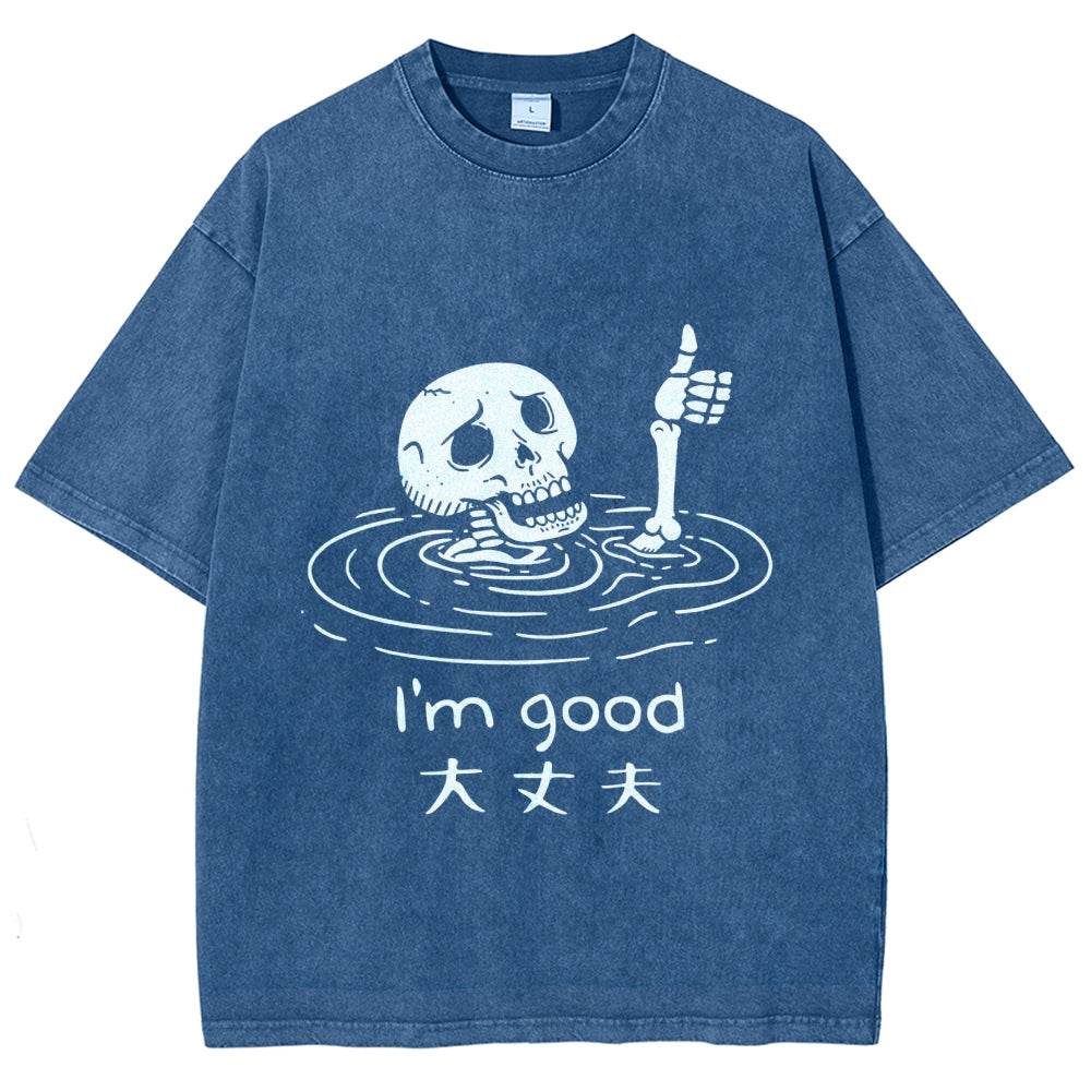 Drowned Skeleton Washed T-Shirt