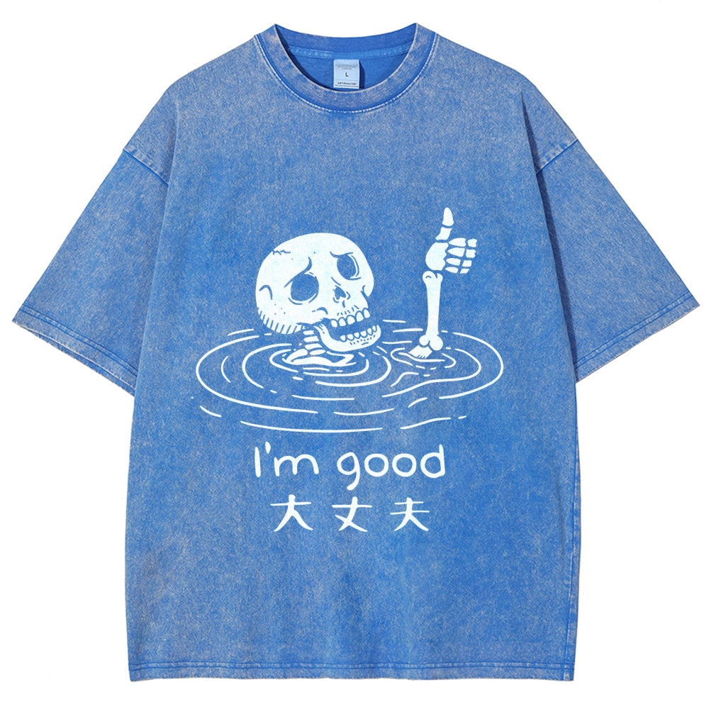 Drowned Skeleton Washed T-Shirt