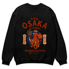 Osaka Dotonbori Drunken Octopus Cotton Sweatshirt