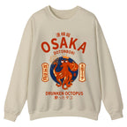Osaka Dotonbori Drunken Octopus Cotton Sweatshirt