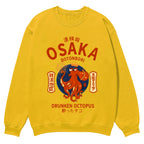 Osaka Dotonbori Drunken Octopus Cotton Sweatshirt