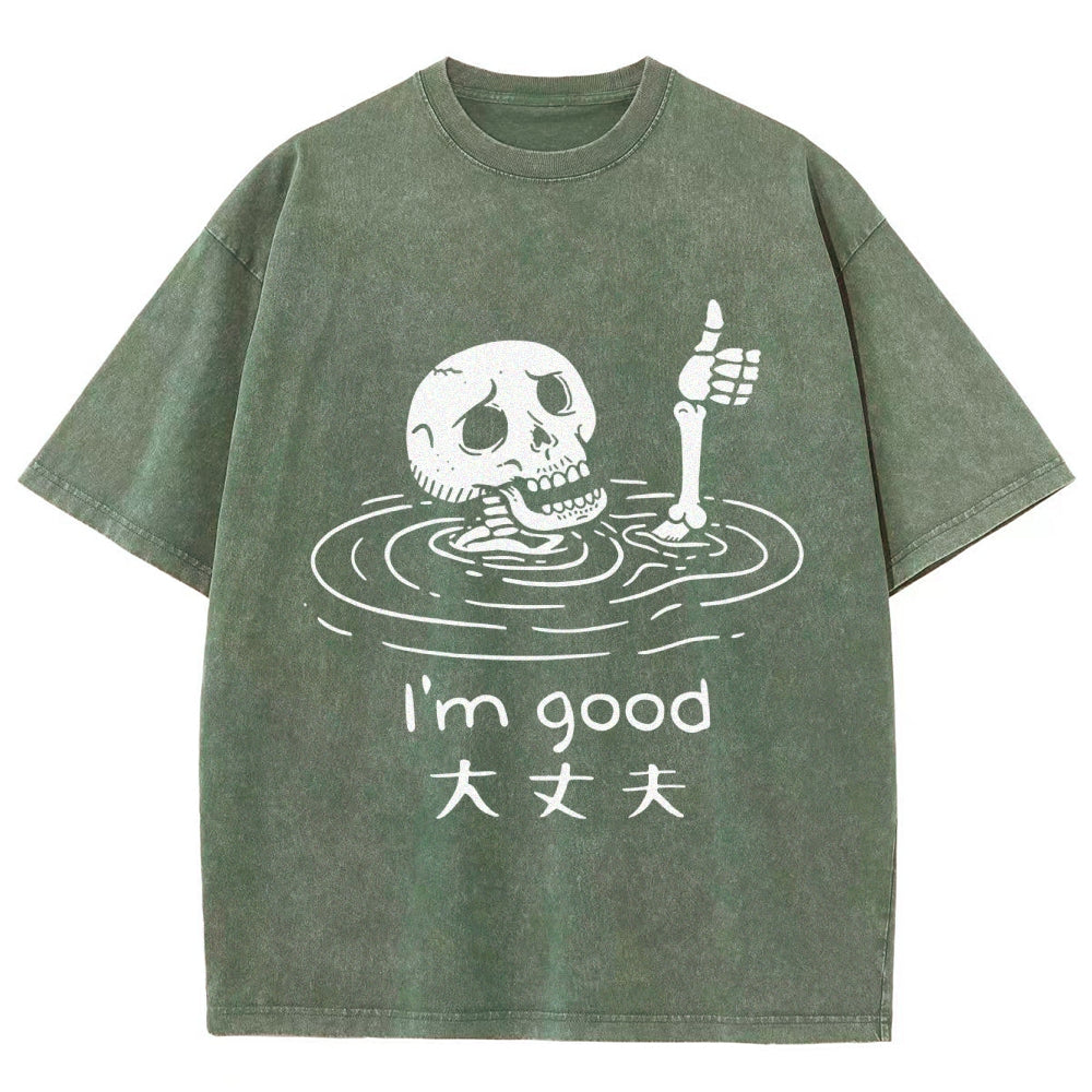 Drowned Skeleton Washed T-Shirt