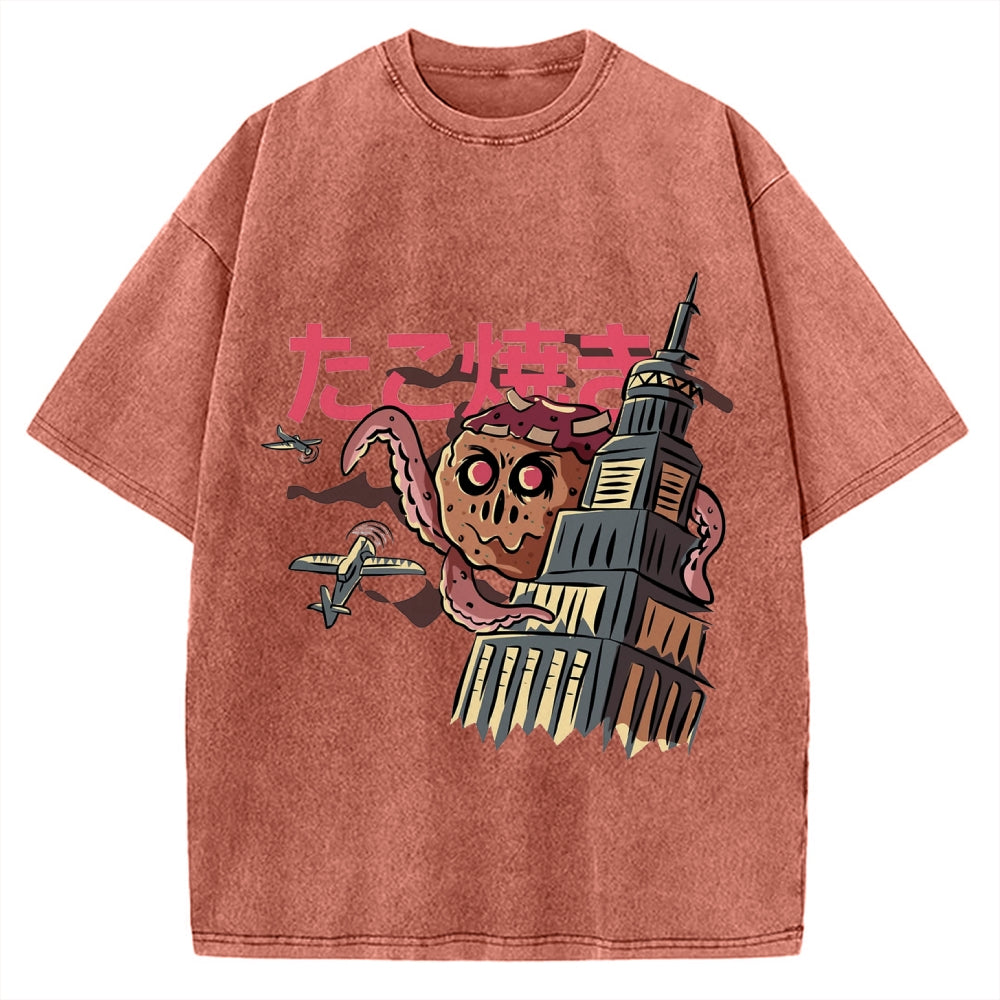 giant takoyaki kong Vintage Washed T-shirt