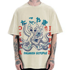 Drunken Octopus Takoyaki Vintage Washed T-shirt