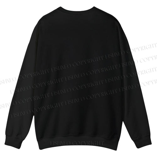 Casual Horrible Japanese Cat Vintage Crewneck Sweatshirt