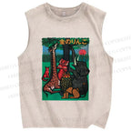 Unisex The Golden Apple Printed Washed Tank Top