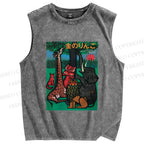 Unisex The Golden Apple Printed Washed Tank Top