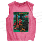 Unisex The Golden Apple Printed Washed Tank Top