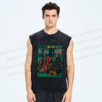 Unisex The Golden Apple Printed Washed Tank Top