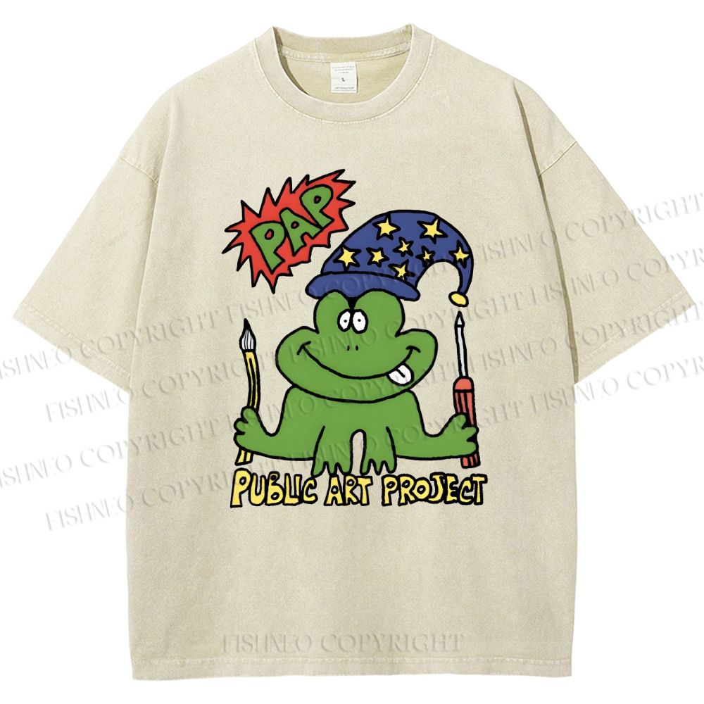 Unisex Public Art Project Printed Washed Tee