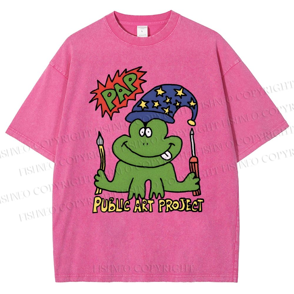 Unisex Public Art Project Printed Washed Tee