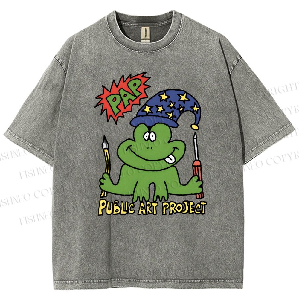 Unisex Public Art Project Printed Washed Tee
