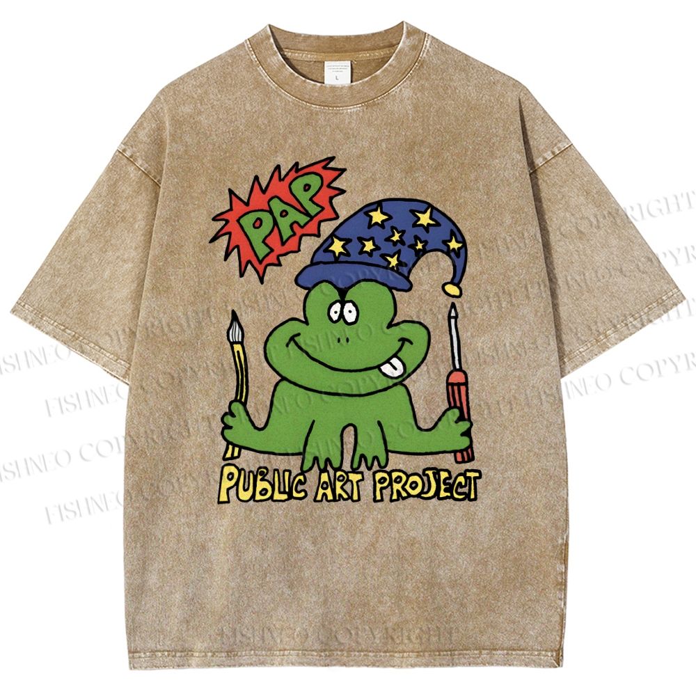 Unisex Public Art Project Printed Washed Tee
