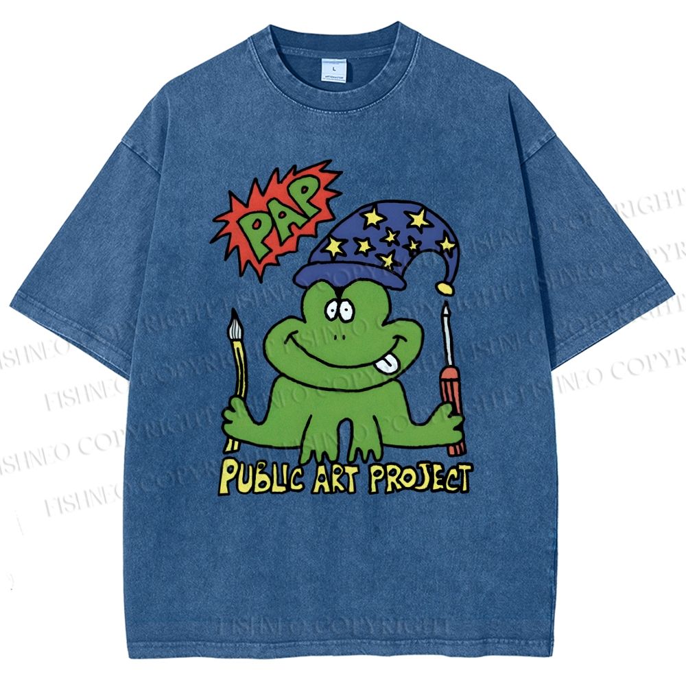 Unisex Public Art Project Printed Washed Tee