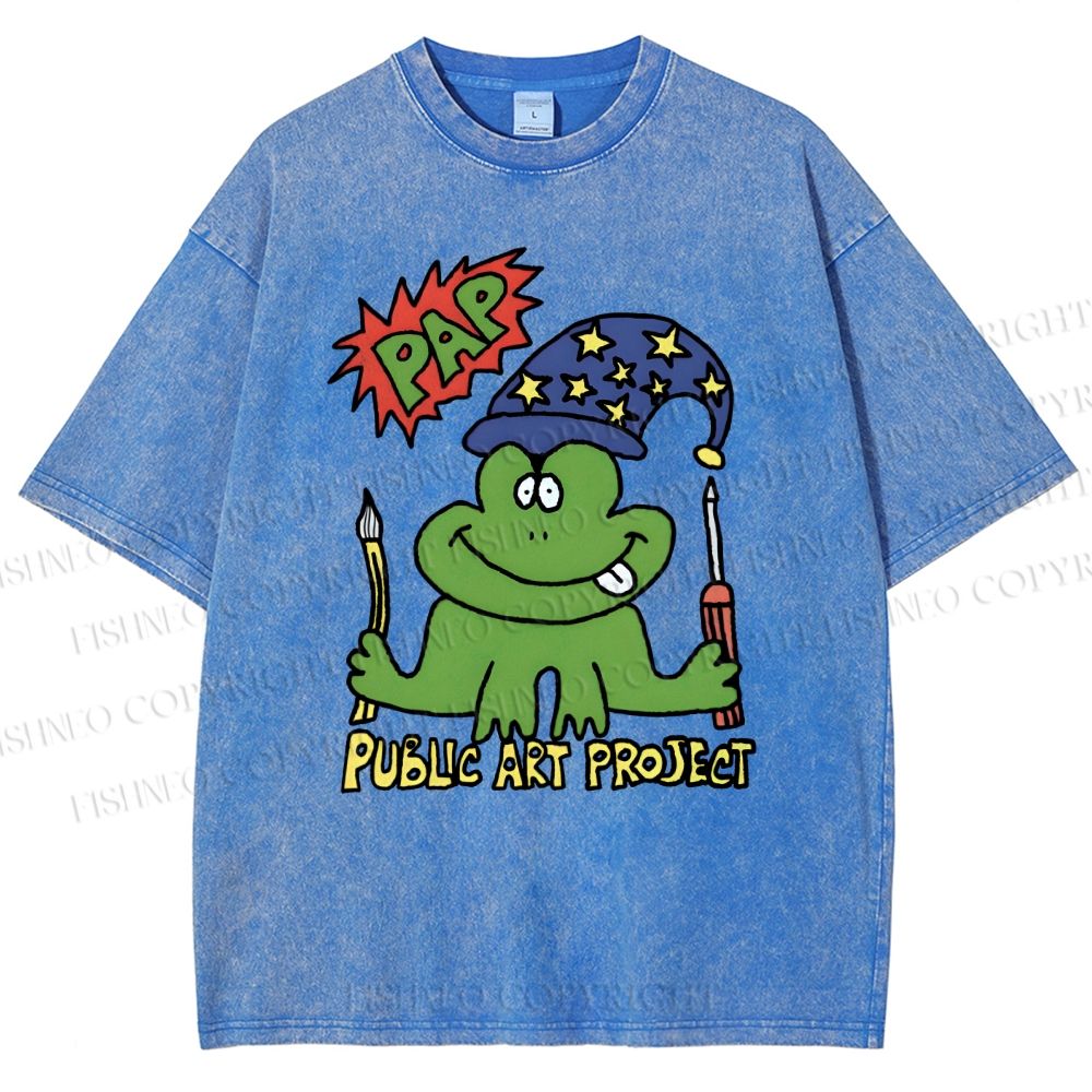 Unisex Public Art Project Printed Washed Tee