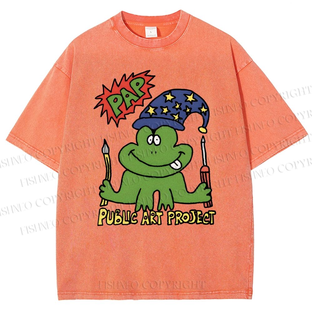 Unisex Public Art Project Printed Washed Tee