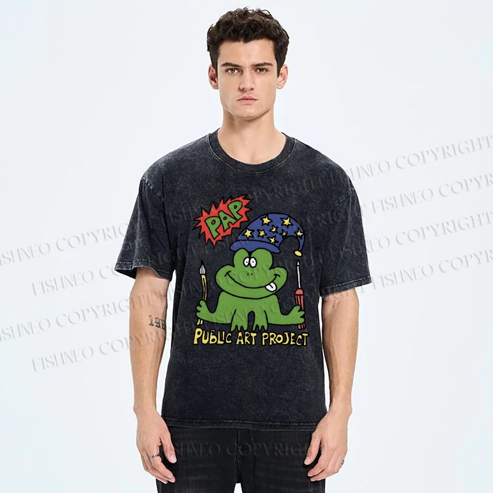 Unisex Public Art Project Printed Washed Tee