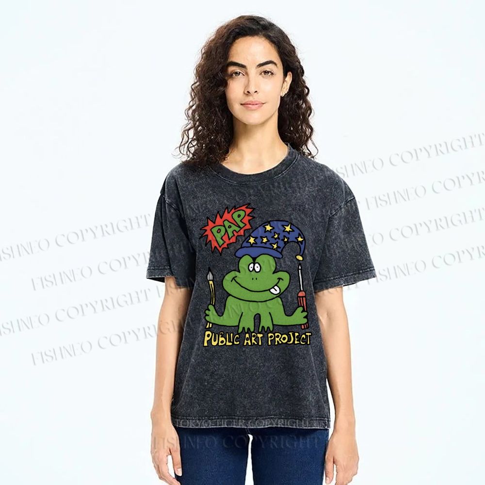 Unisex Public Art Project Printed Washed Tee