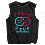 Unisex Fun In Printed Washed Tank Top