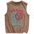 Unisex Fun In Printed Washed Tank Top