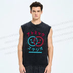 Unisex Fun In Printed Washed Tank Top