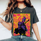 Unisex Spider Man Graffiti Printed Washed Tee