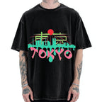 Japan Tokyo Kanji Vintage Washed T-shirt