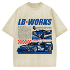 Japanese Super Racing Car Vintage Washed T-shirt