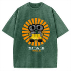 Wall E Retro Japanese Vintage Washed T-shirt