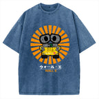 Wall E Retro Japanese Vintage Washed T-shirt