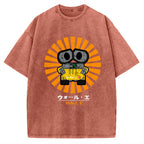 Wall E Retro Japanese Vintage Washed T-shirt