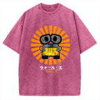 Wall E Retro Japanese Vintage Washed T-shirt
