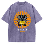 Wall E Retro Japanese Vintage Washed T-shirt