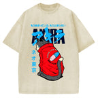 Neo Tokyo Cat Vintage Washed T-shirt