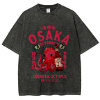 Drunken Octopus Dotonbori Osaka Vintage Washed T-shirt