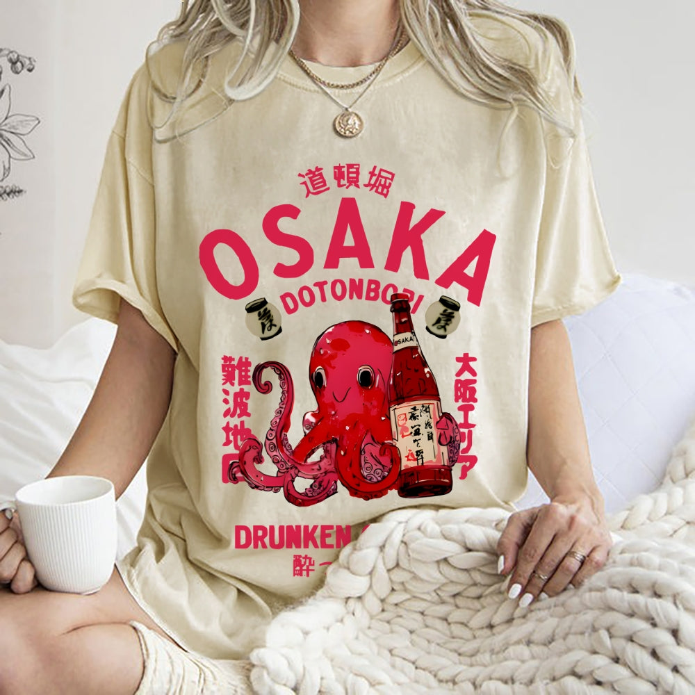 Unisex Printed Washed Tee 2508006968