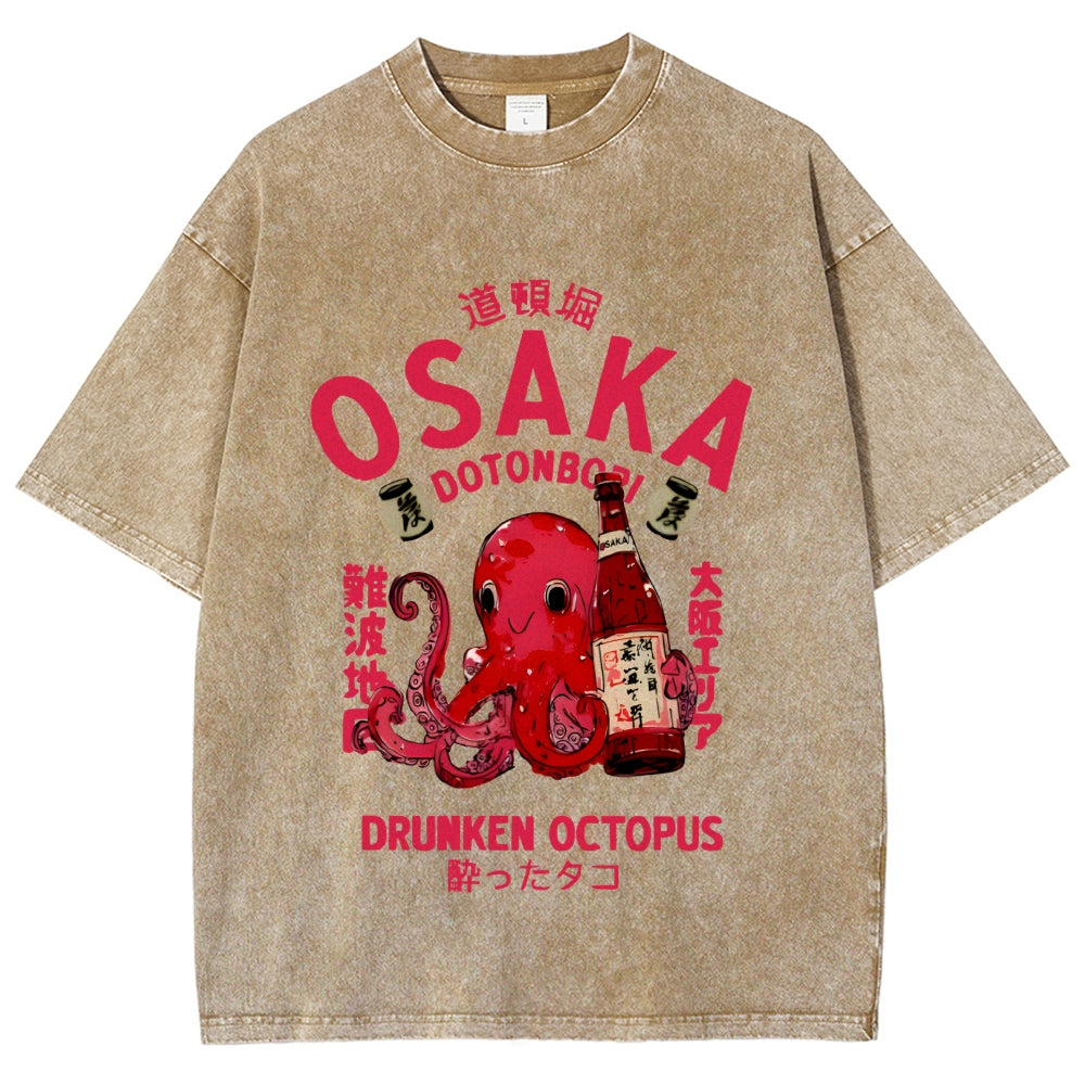 Unisex Printed Washed Tee 2508006968