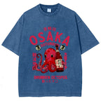 Drunken Octopus Dotonbori Osaka Vintage Washed T-shirt