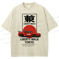 Unisex Liberty Walk Tokyo Printed Washed Tee