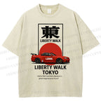 Unisex Liberty Walk Tokyo Printed Washed Tee